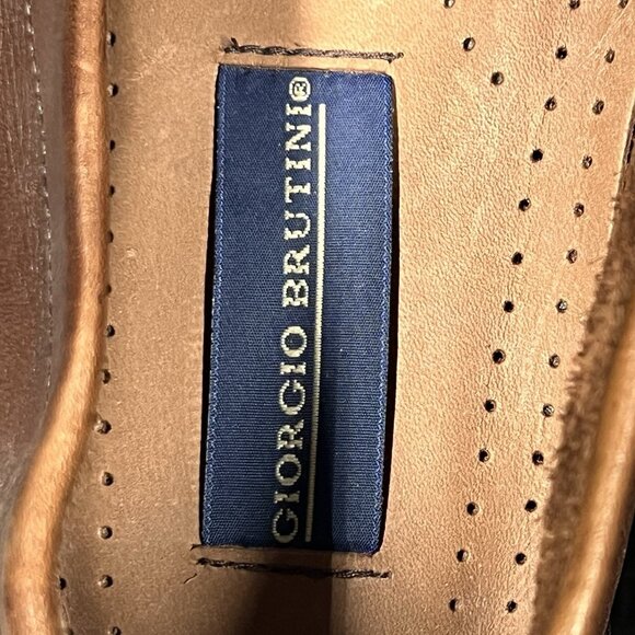 Giorgio Brutini Princeton Tassel Loafers Mens 13M Brown Leather Shoes - Picture 7 of 8